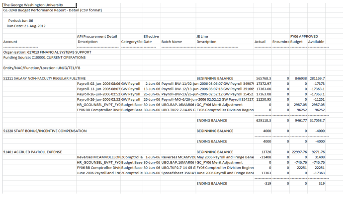 Import to Excel step 3 screen