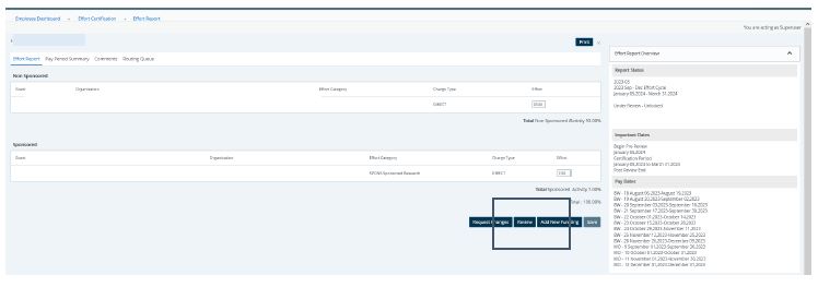 Review of Pay Period Summary page