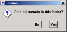 Find all records in folder option