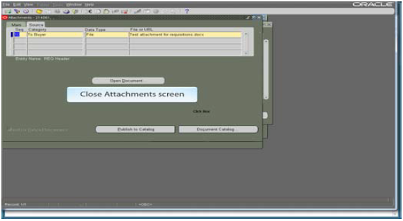 Final attachments screen