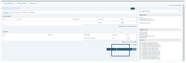 Certification screen