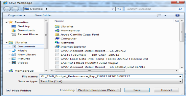 Save file screen