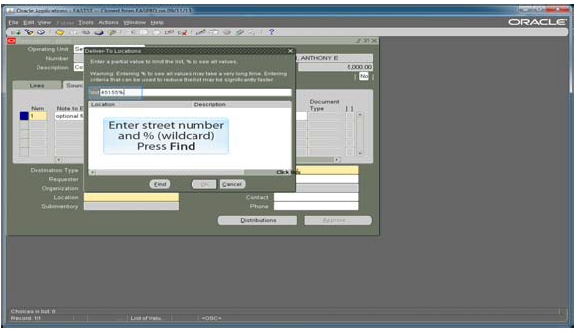 Search for location address