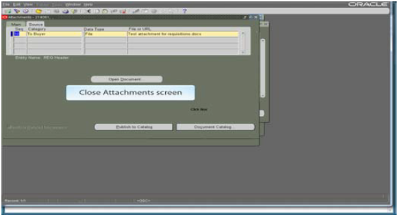 Final attachment screen