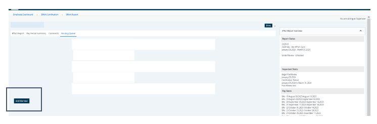 Add member to routing queue screen